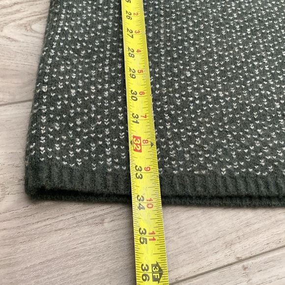 Madewell Womens Oversized Turtleneck Sweater Dress in Geo Print Green,‎ size XS - Picture 12 of 13